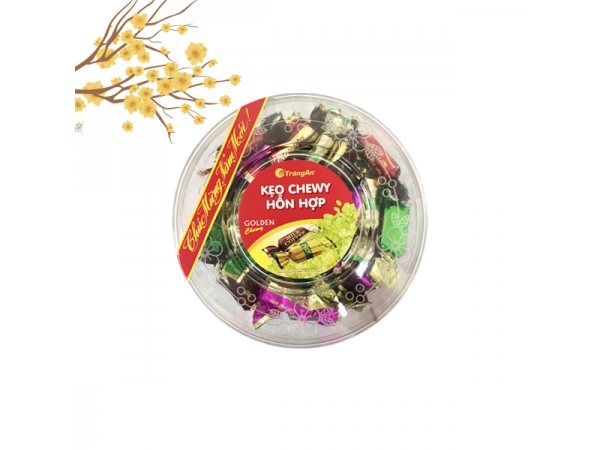 KẸO CHEWY HỖN HỢP HỘP TRÒN 190g